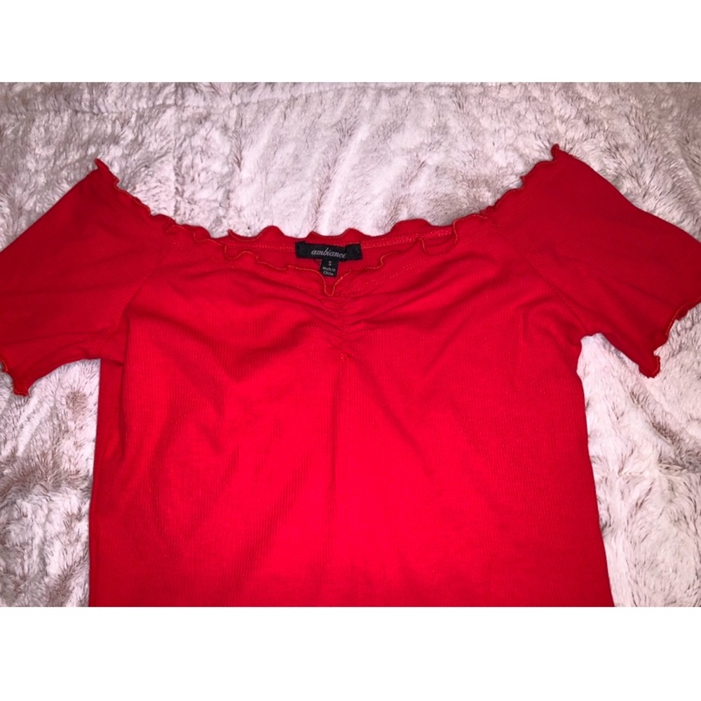 Red Off-The-Shoulder Top!